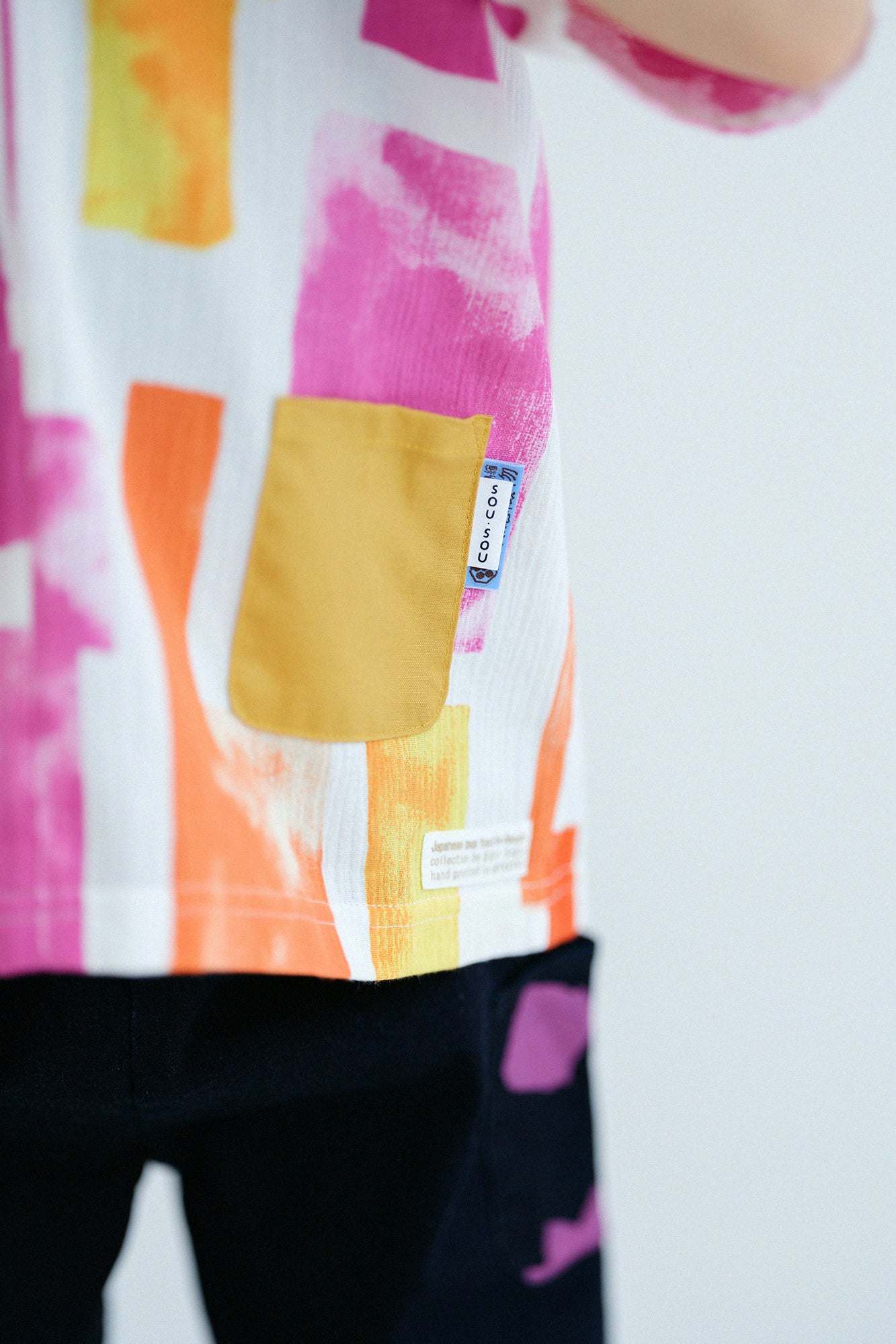 ●高島縮棉 20/20 方形上衣／孩童