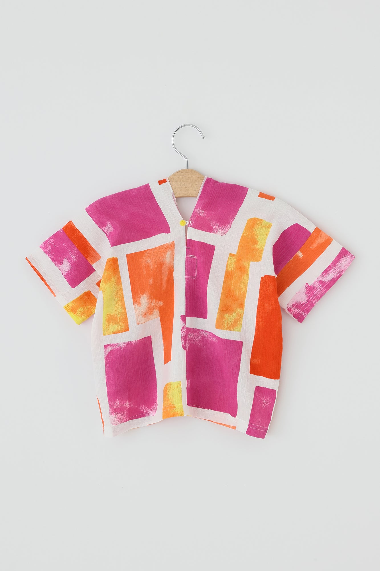 ●高島縮棉 20/20 方形上衣／孩童