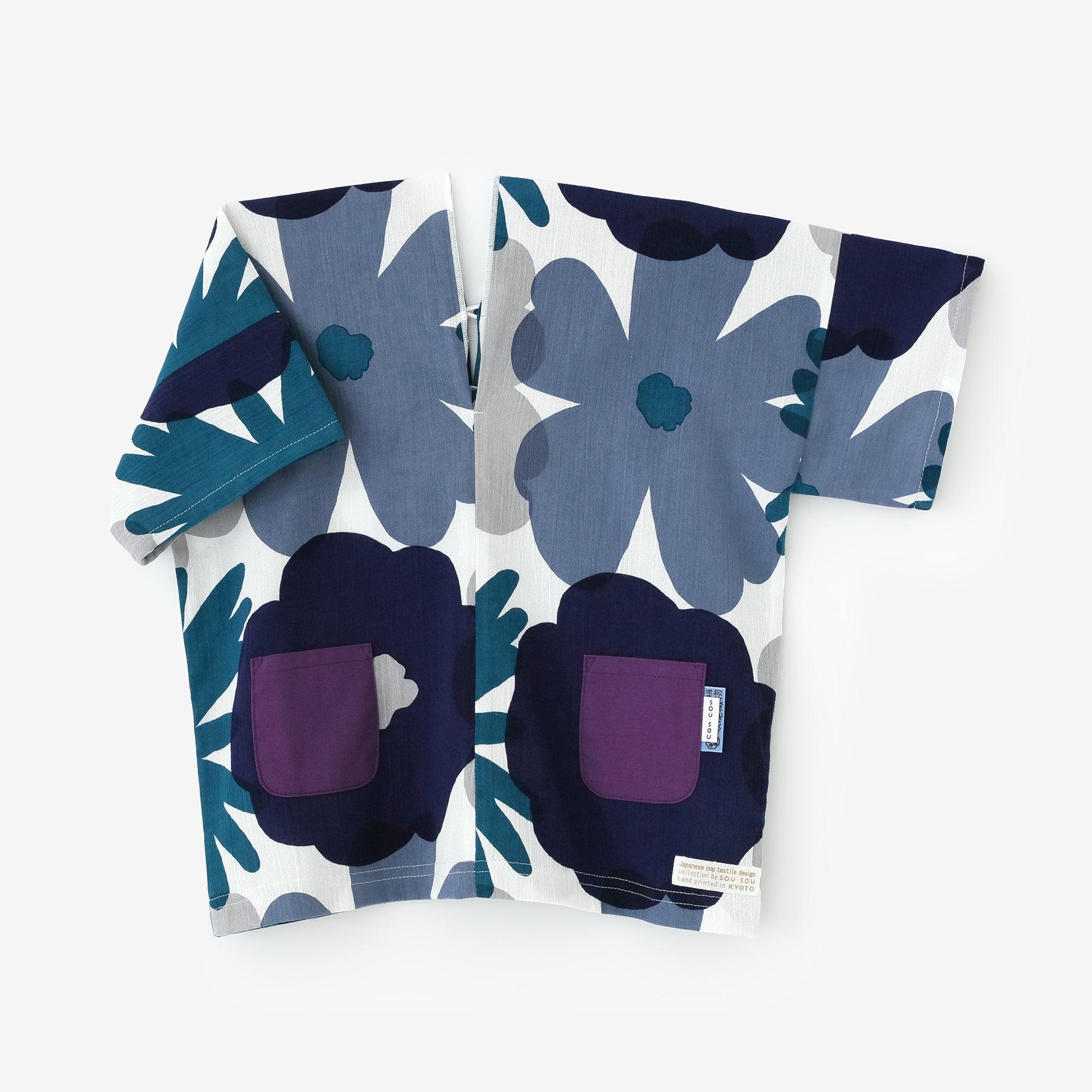 sou sou 浴衣 おおらかとりどり 紫 黄色 青 全ての商品