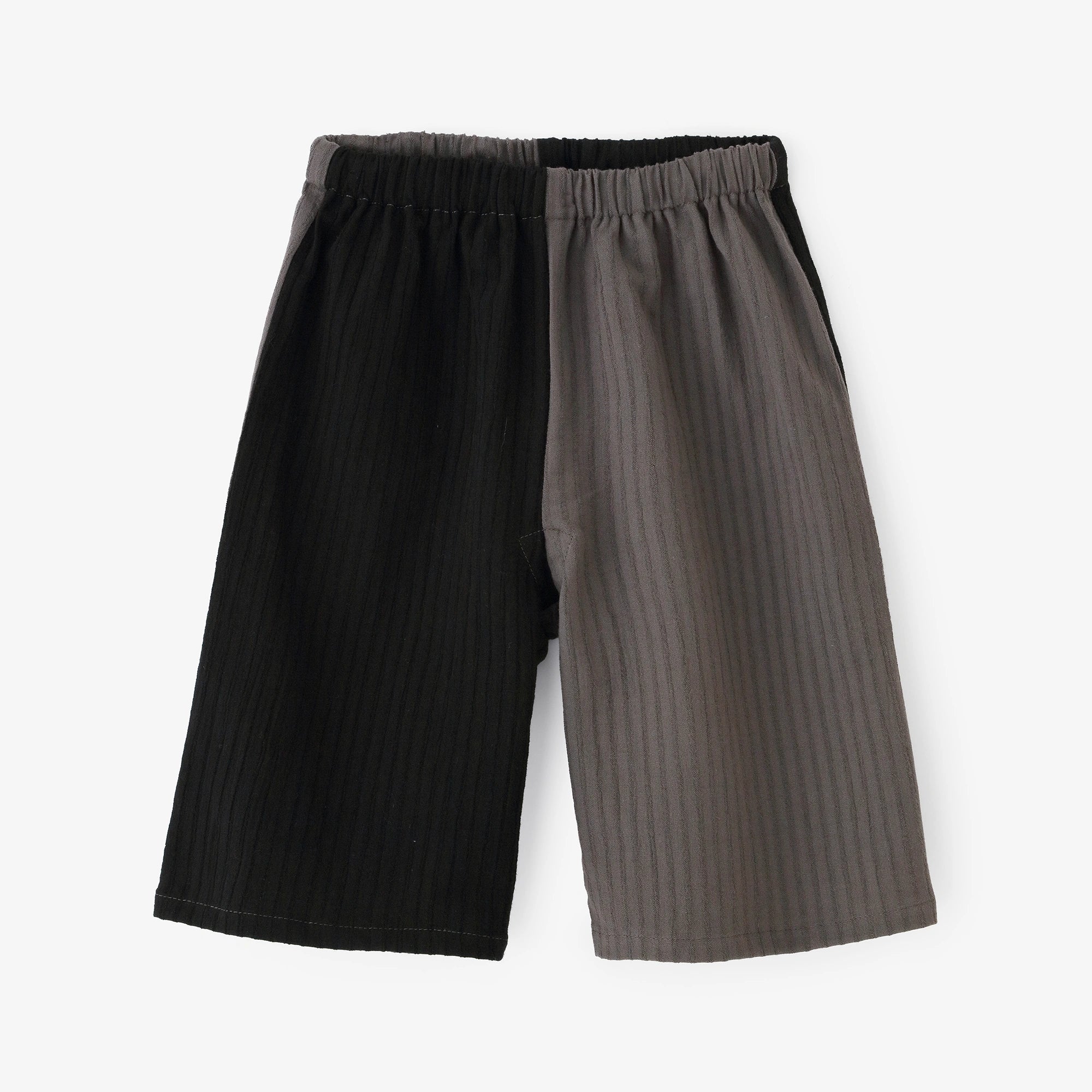 ●たかしまちぢみ 40/20 あきは こどもんぺ ひざたけ かたみがわり／すみいろ×まっくろ