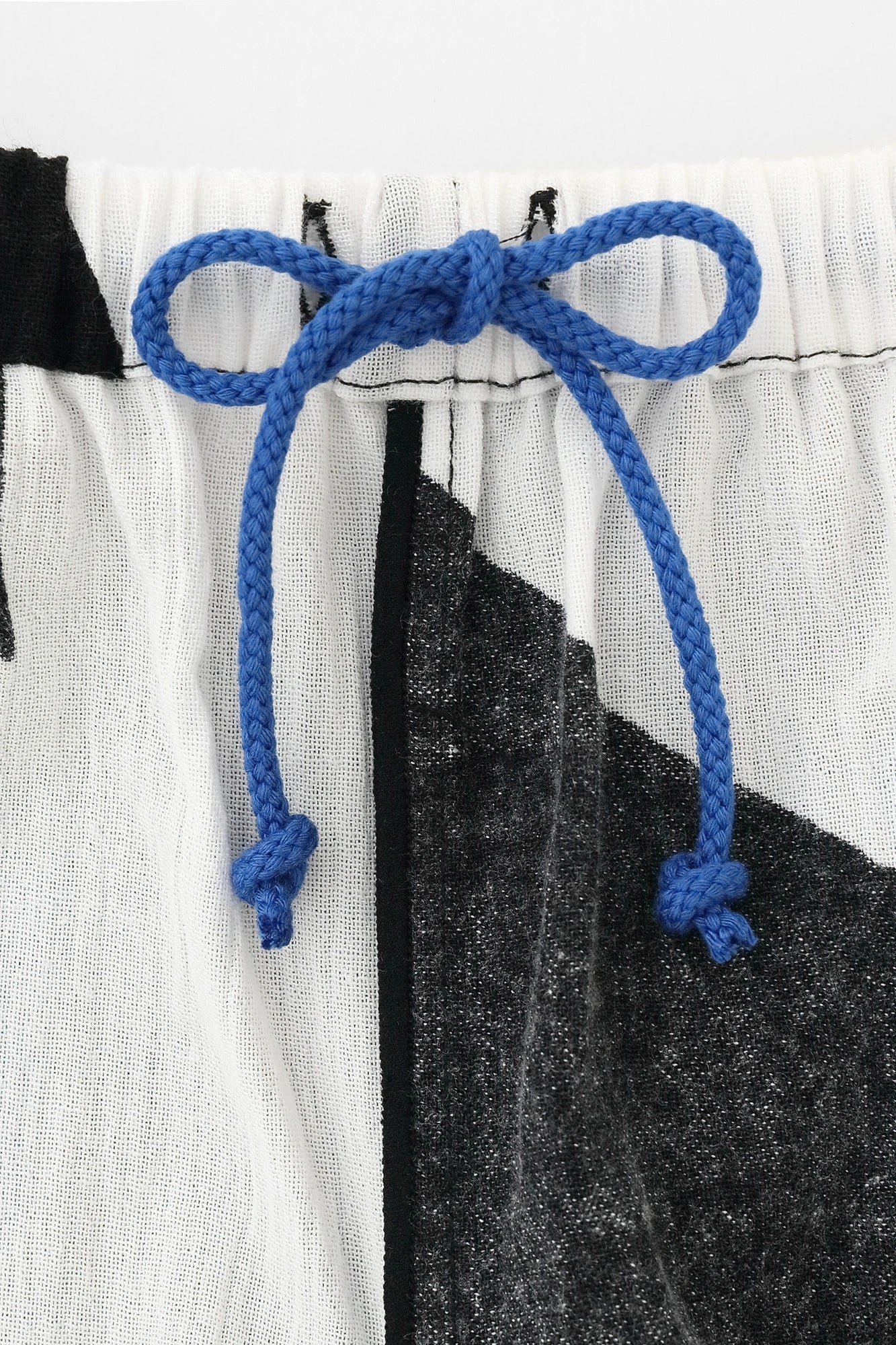 ●Chizimi Cotton 20/20 Knee Length Monpe Pants／Many Waves