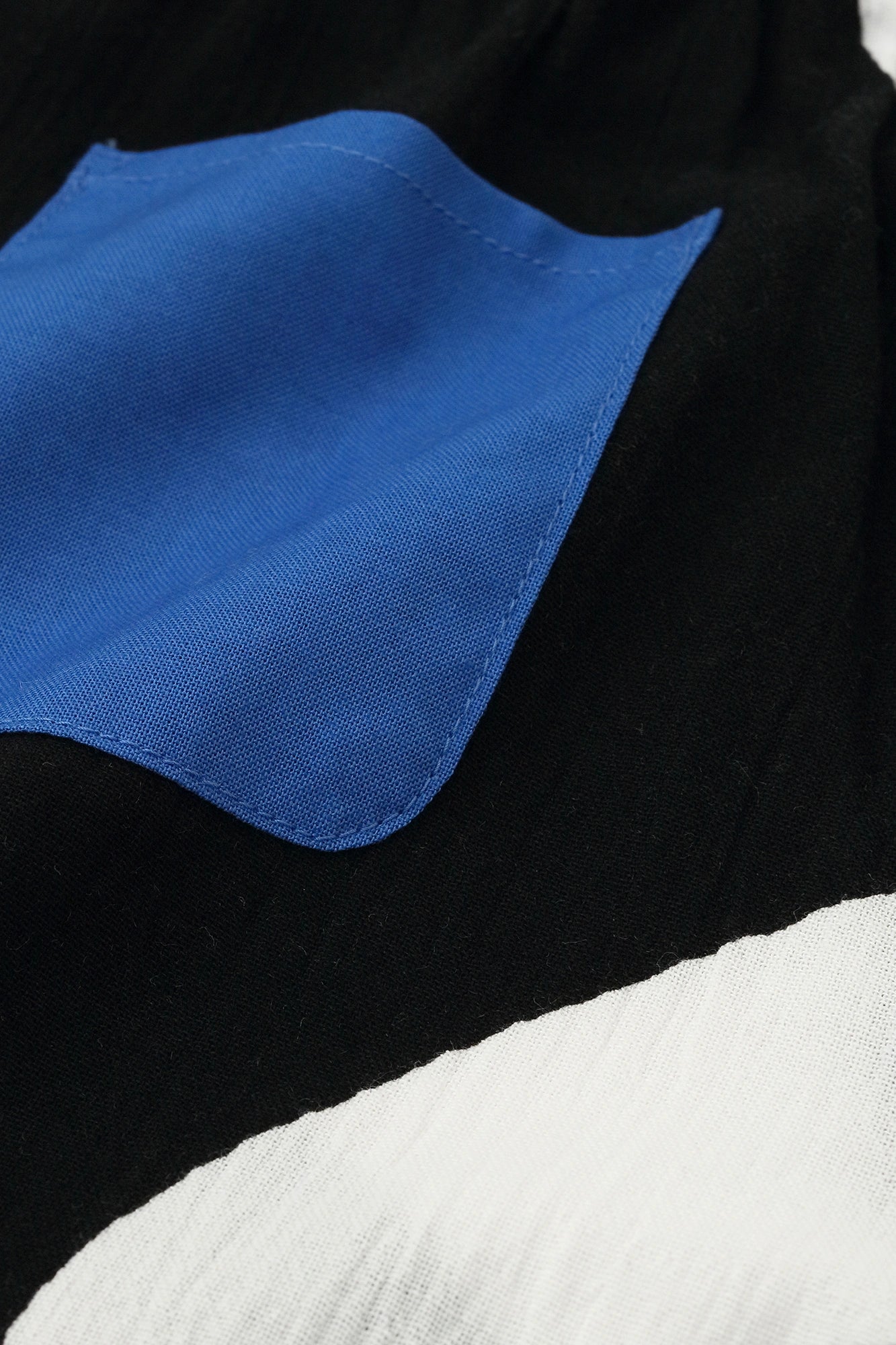●Chizimi Cotton 20/20 Knee Length Monpe Pants／Many Waves