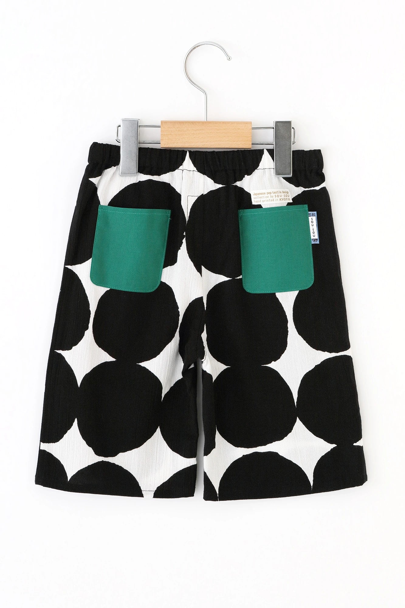 ●Chizimi Cotton 20/20 Knee Length Monpe Pants／Marbles