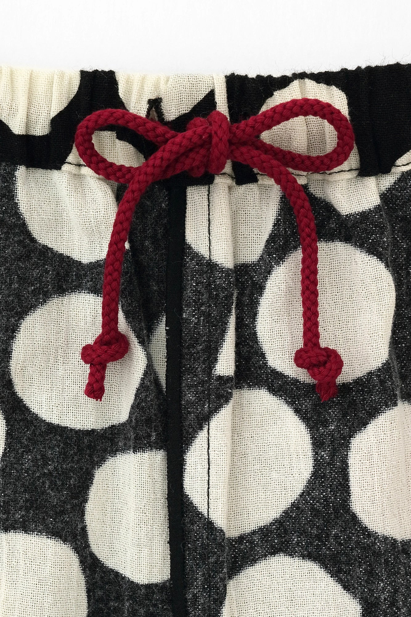 ●Chizimi Cotton 20/20 Knee Length Monpe Pants／Nandina Bamboo