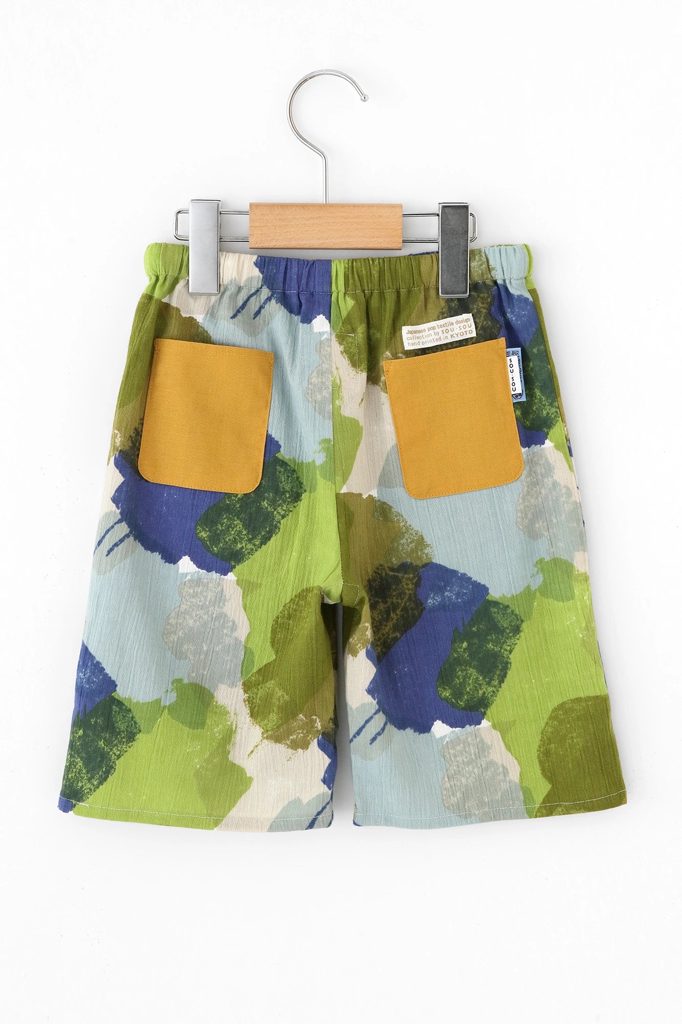 ●Chizimi Cotton 20/20 Knee Length Monpe Pants／Vague Lingering Light