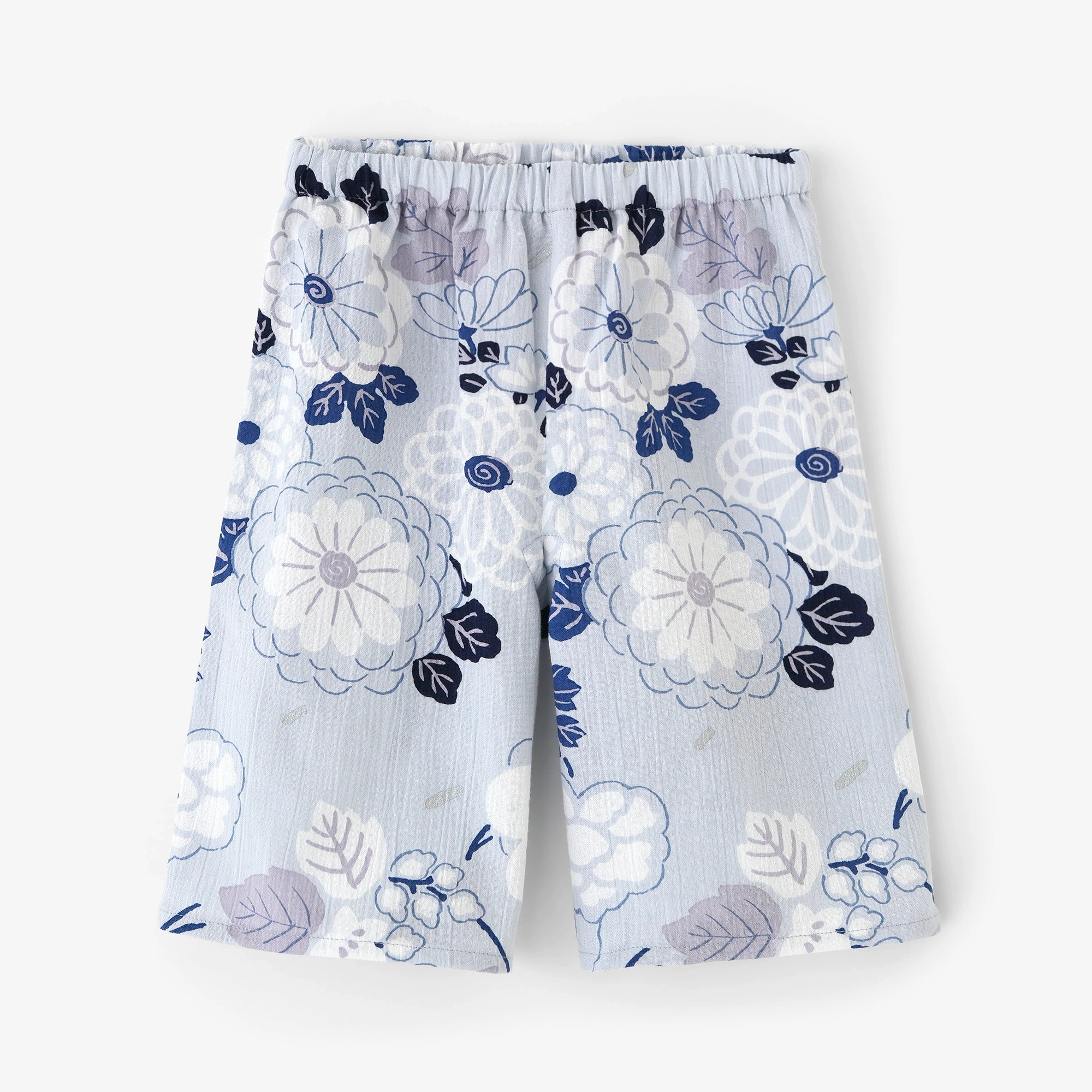 ●Chizimi Cotton 20/20 Knee Length Monpe Pants／Fan