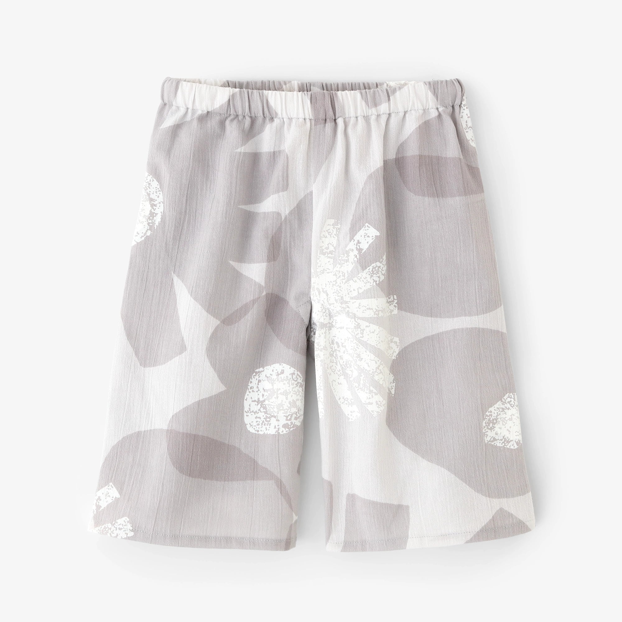 ●Chizimi Cotton 20/20 Knee Length Monpe Pants／Coral Reef