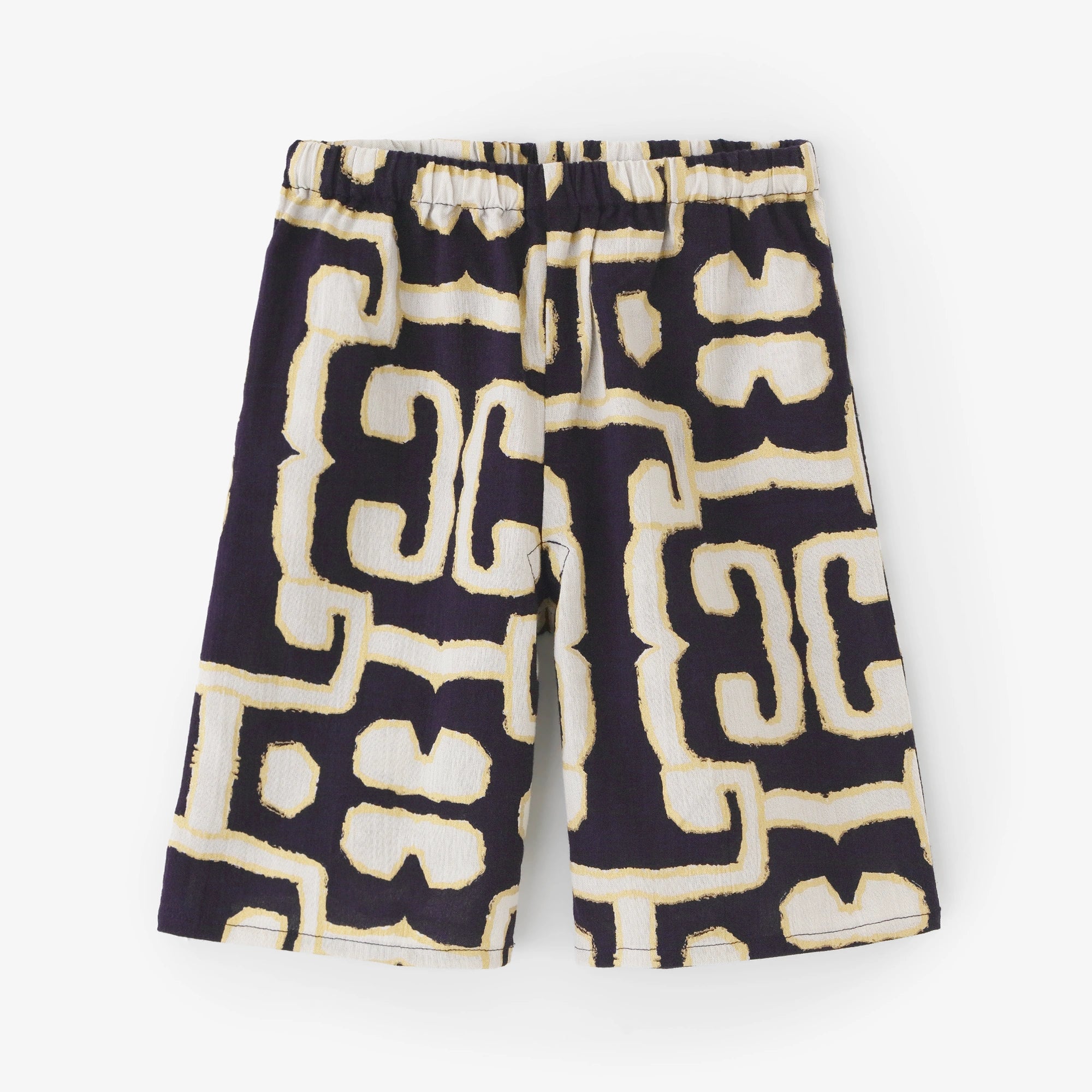 ●Chizimi Cotton 20/20 Knee Length Monpe Pants／Primitive Sculpture