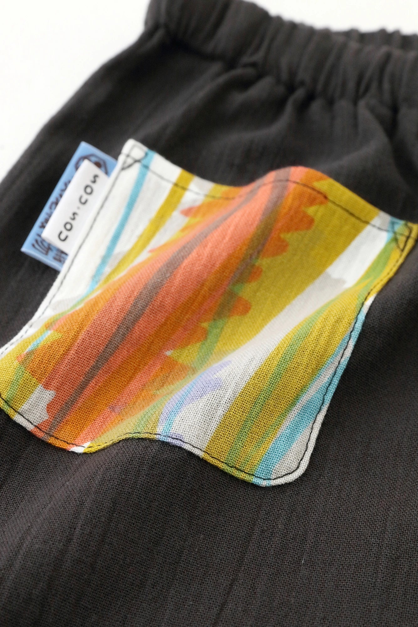 ●高島縮棉 20/20 童裝長褲 蕾／深灰