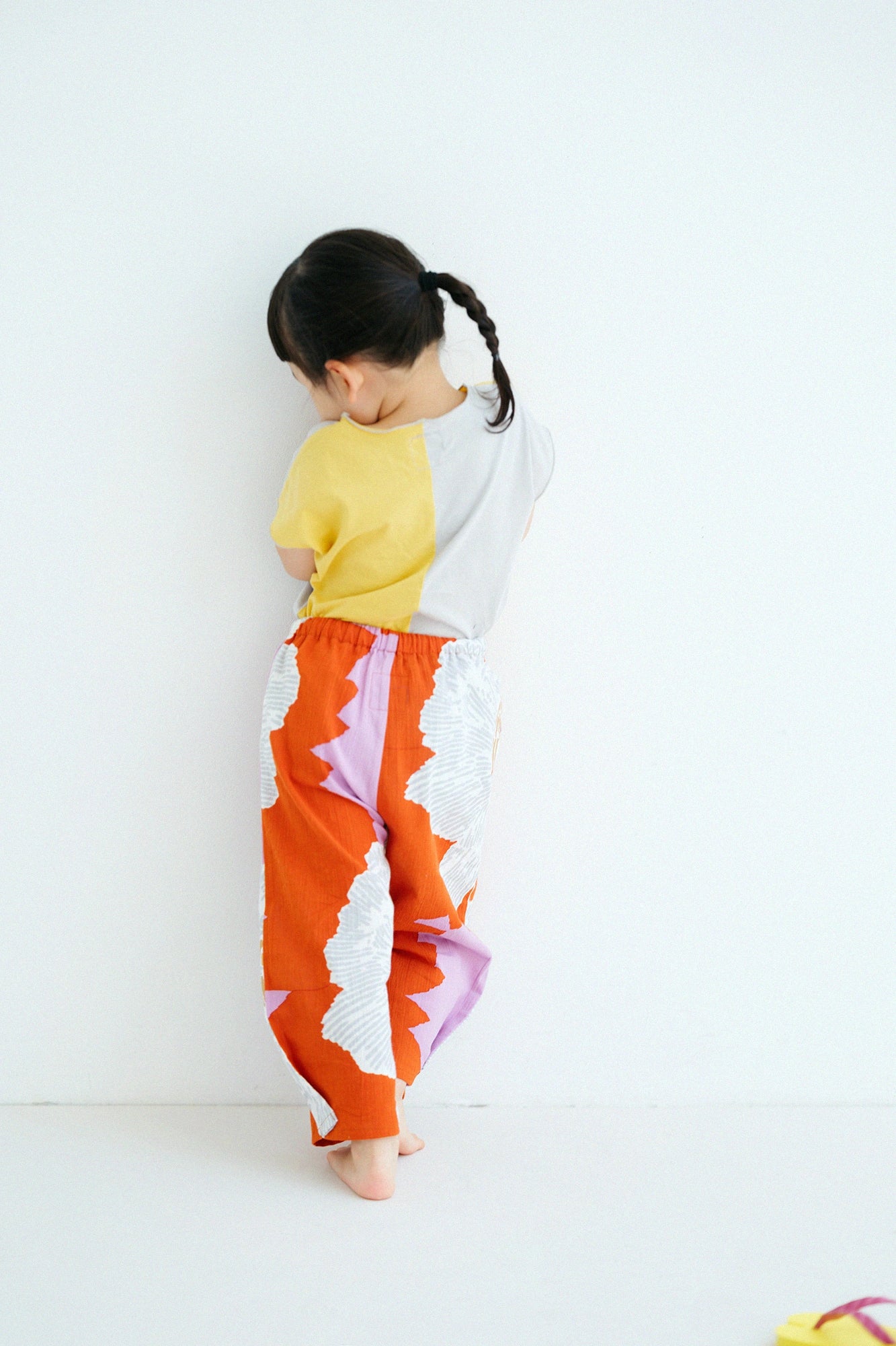 '身長：'99.6cm,'年齢：' 4歳,'着用サイズ：'M,左下
