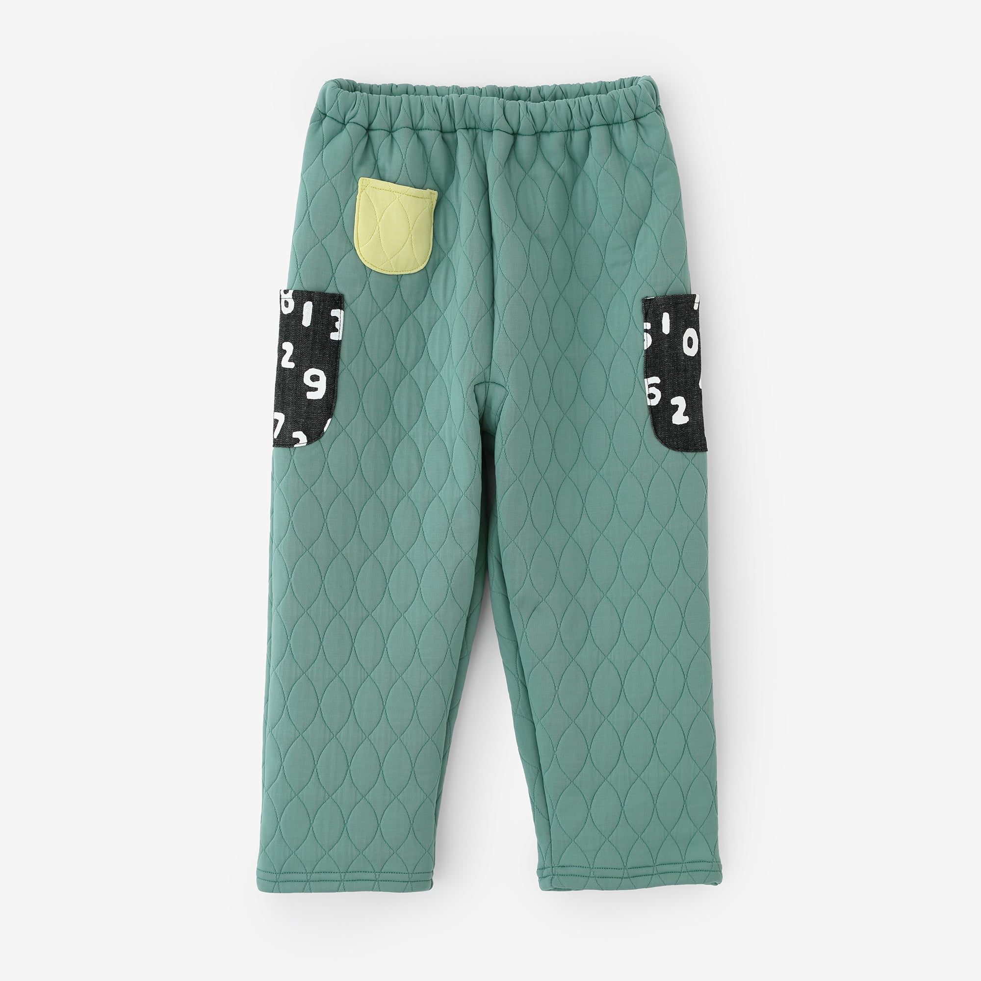 ●キルト こどもんぺ みついのう／みどりいろ