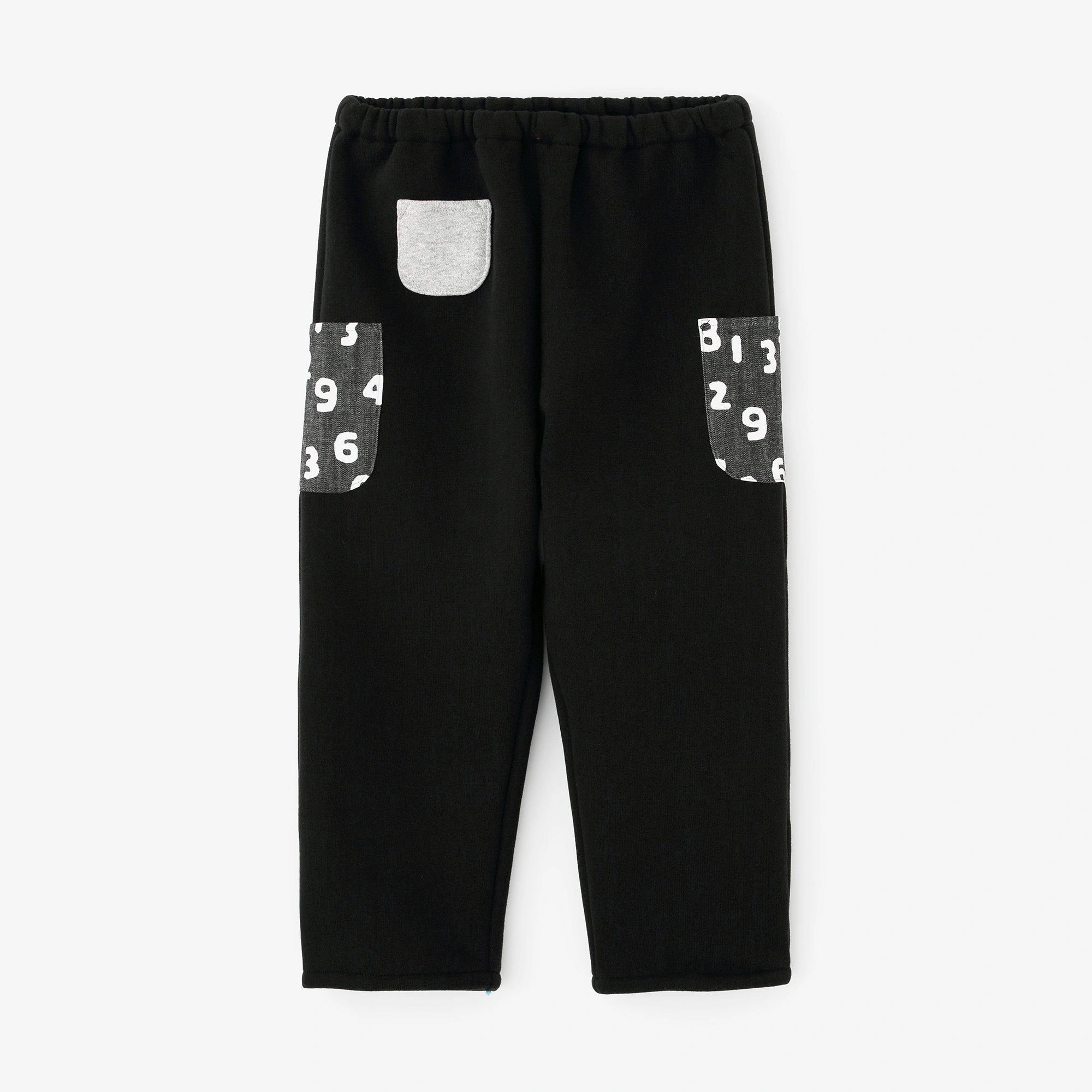 ●內起絨 三袋童裝長褲 ／黑色2