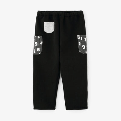 ●內起絨 三袋童裝長褲 ／黑色2