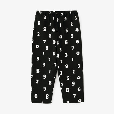 ●細內抓毛童裝長褲 ／SO-SU-U十數 黑色