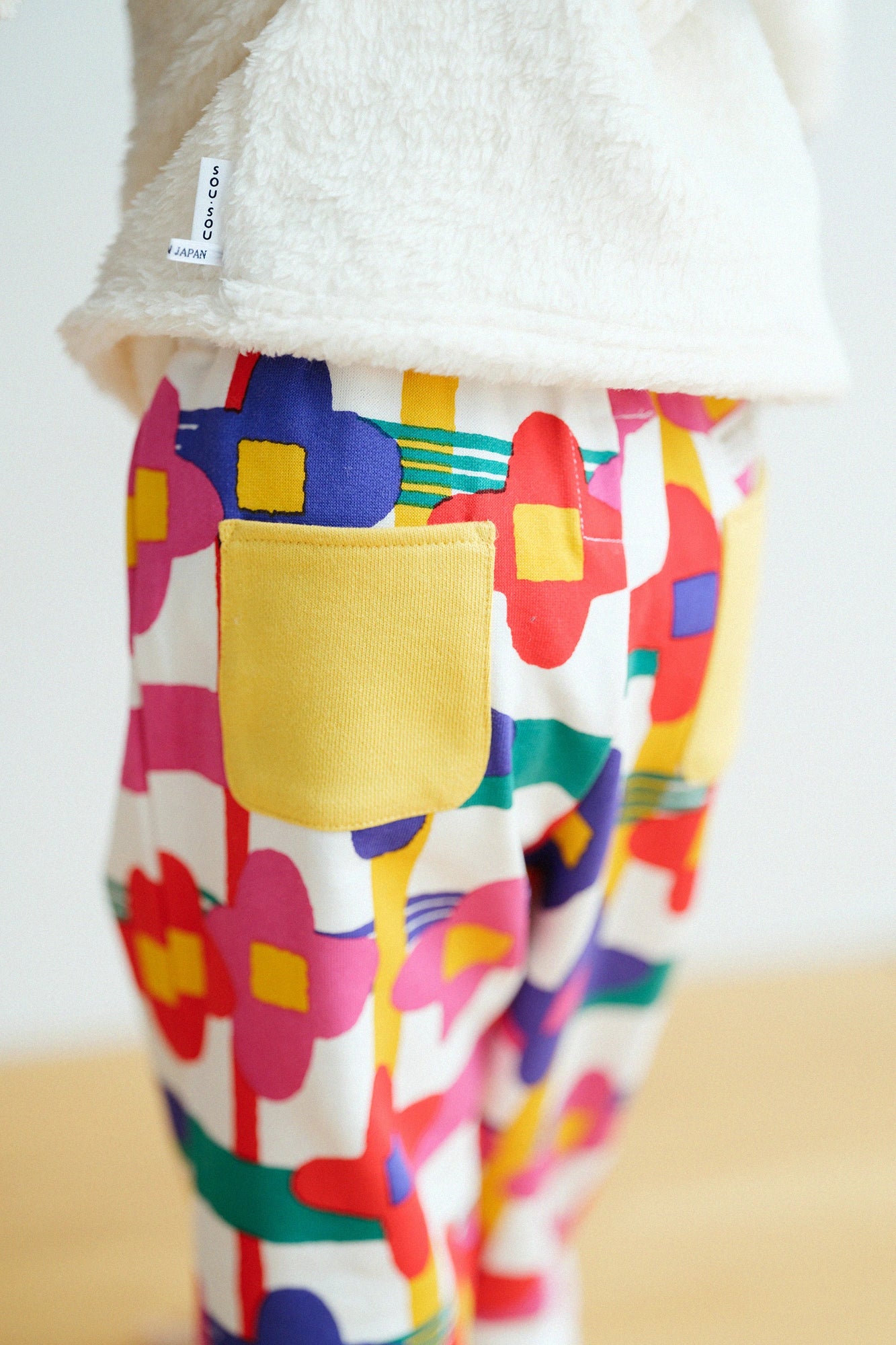 ●細內抓毛童裝長褲 ／花格子