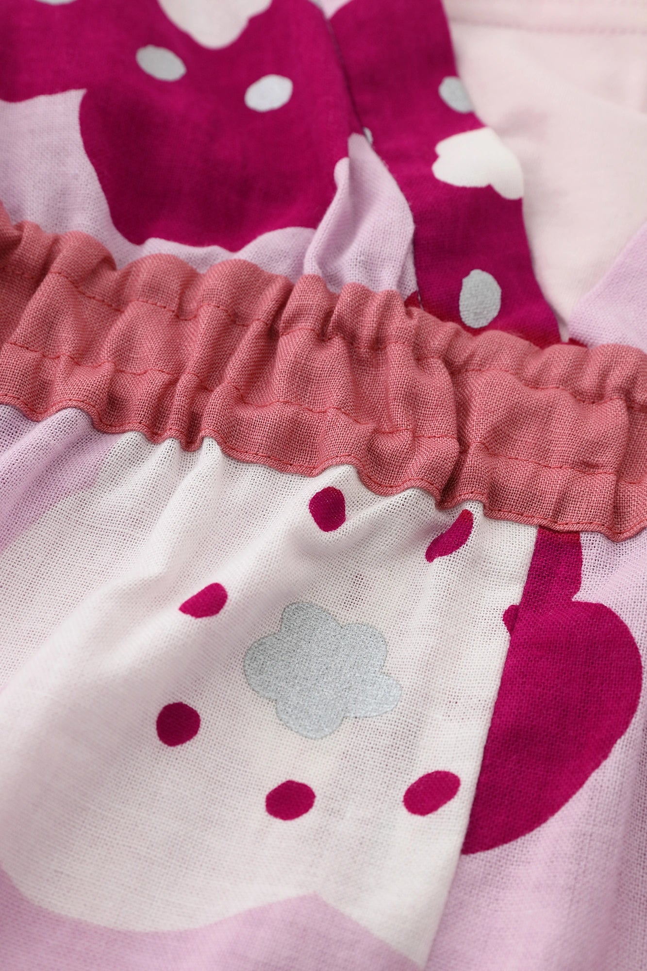 ●Isemomen Cotton Yukata Dress／Smile Light Peach Color