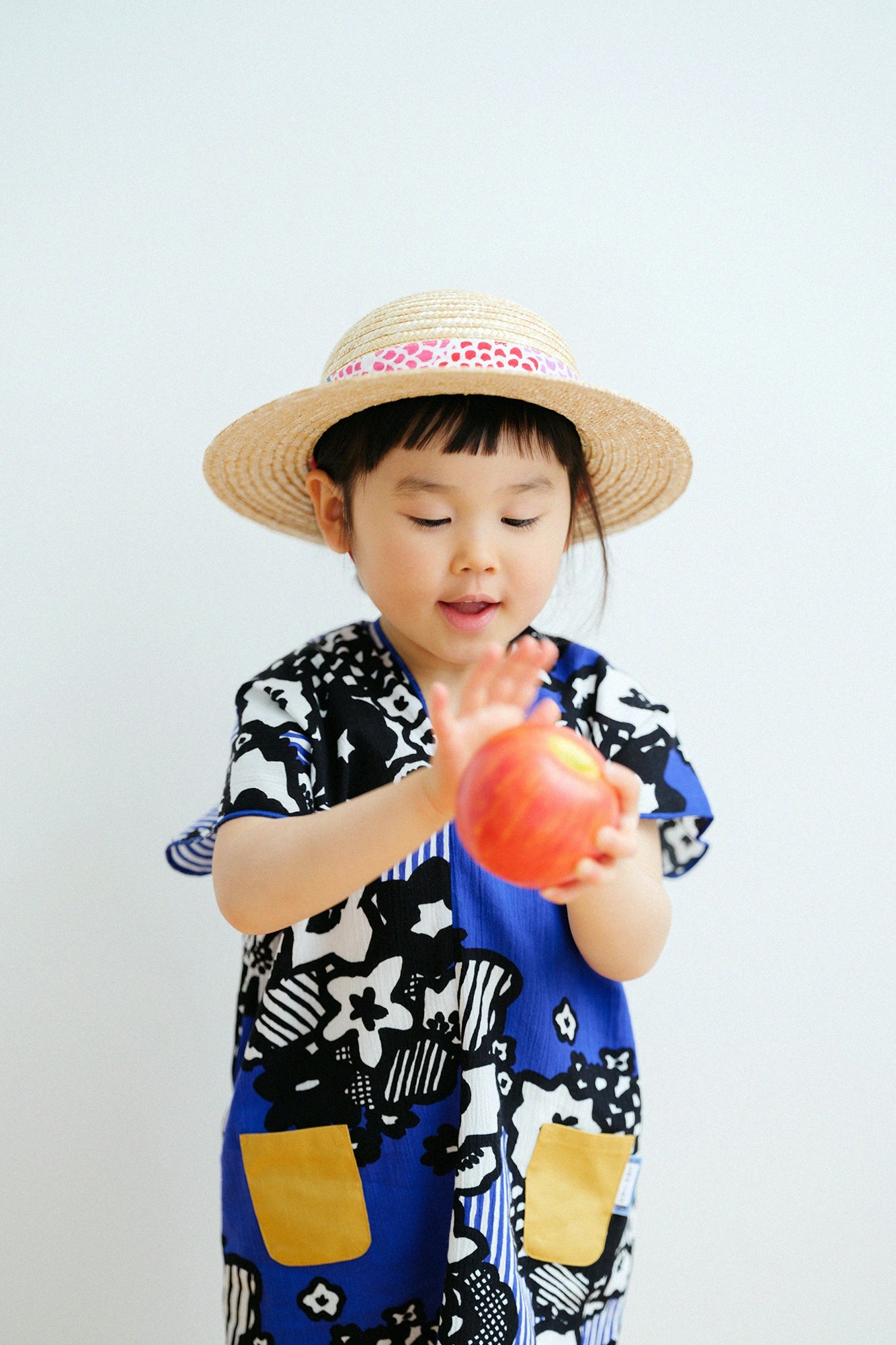 ●Chizimi Cotton 20/20 Rectangular Dress／Floral Confetti Ball  