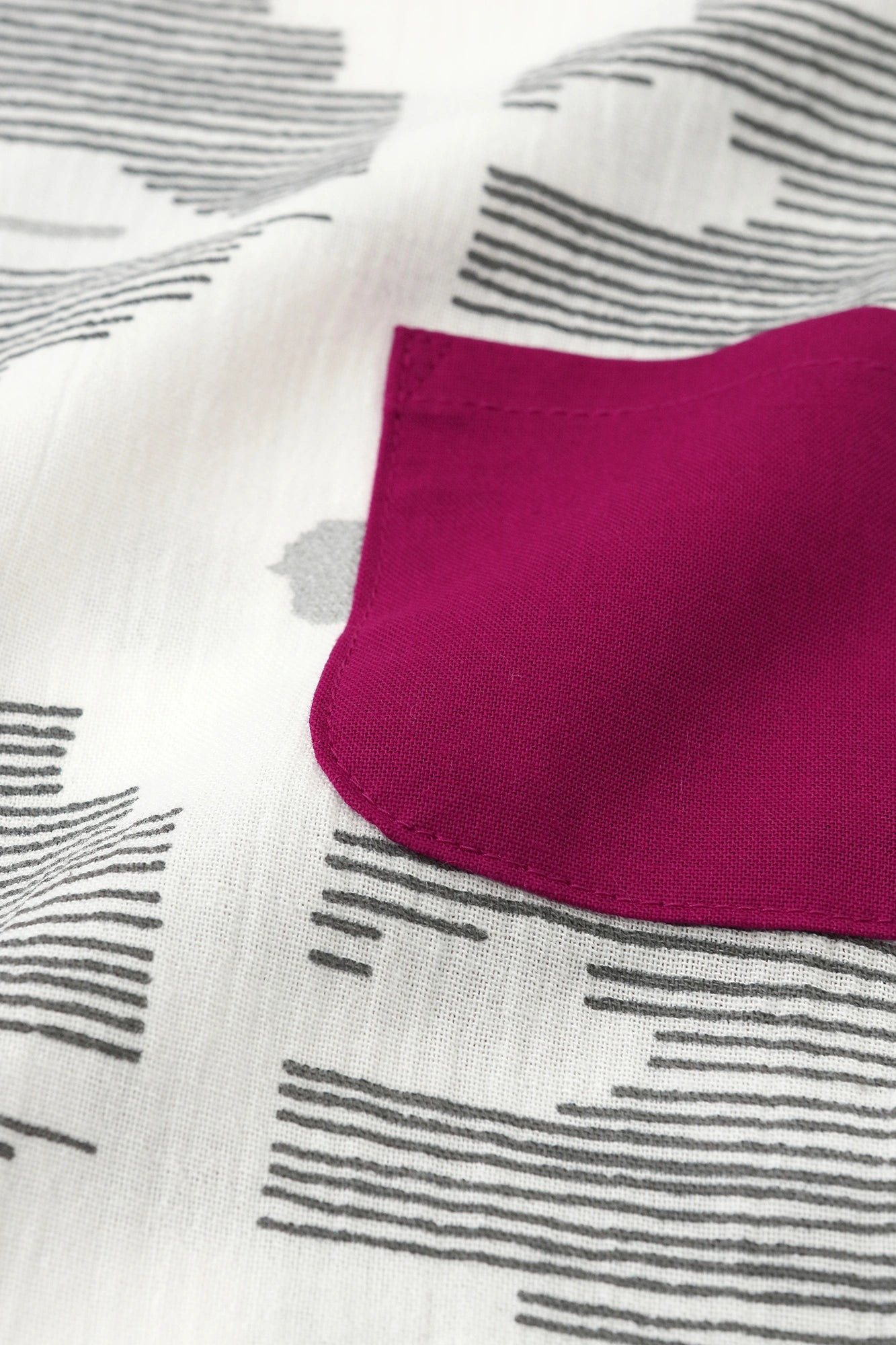 ● Chizimi Cotton 20/20 Rectangular Dress for Kids /Silence