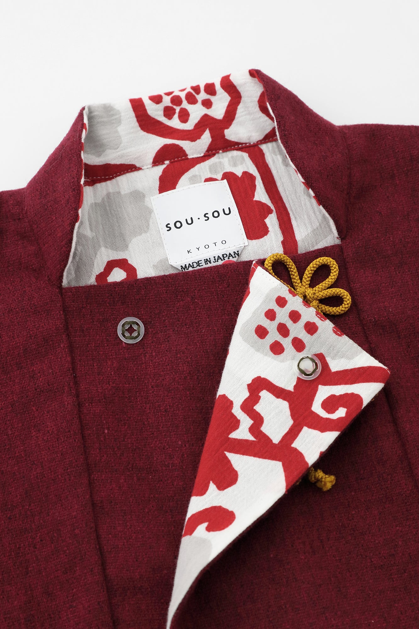 ●ツイード ポンチョ ひふ／あかいろ×ぶどうからくさ