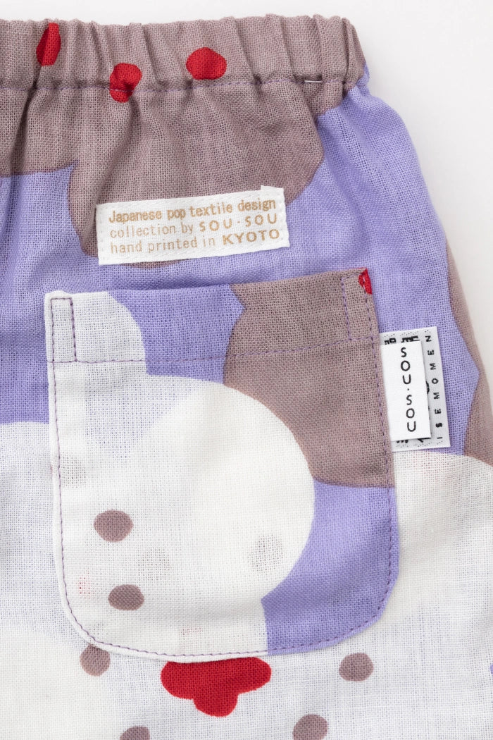 ●Isemomen Cotton Jinbei Set／Smile Small Purple