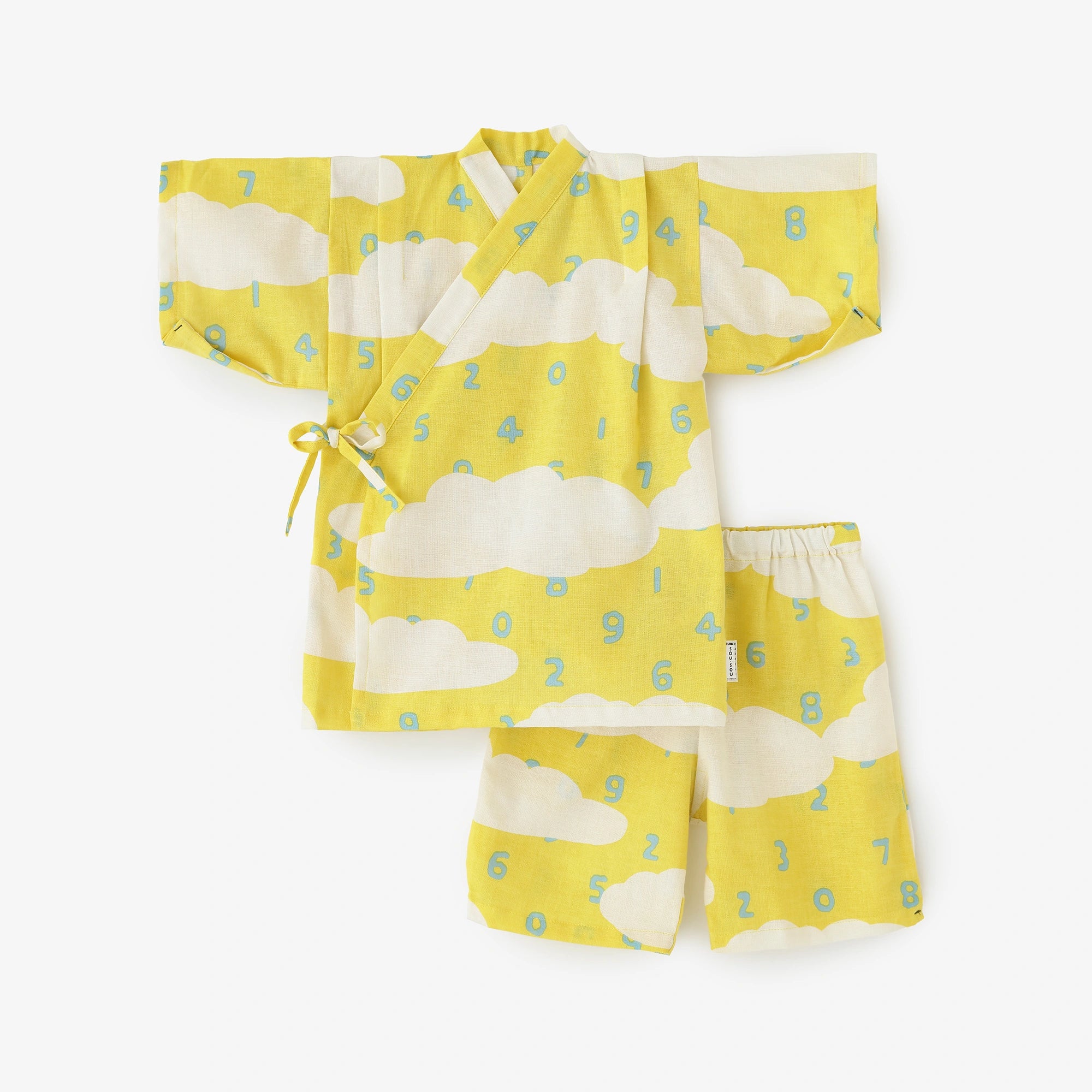 ●伊势木棉童装甚平/SO-SU-U十数瑞云柠檬色
