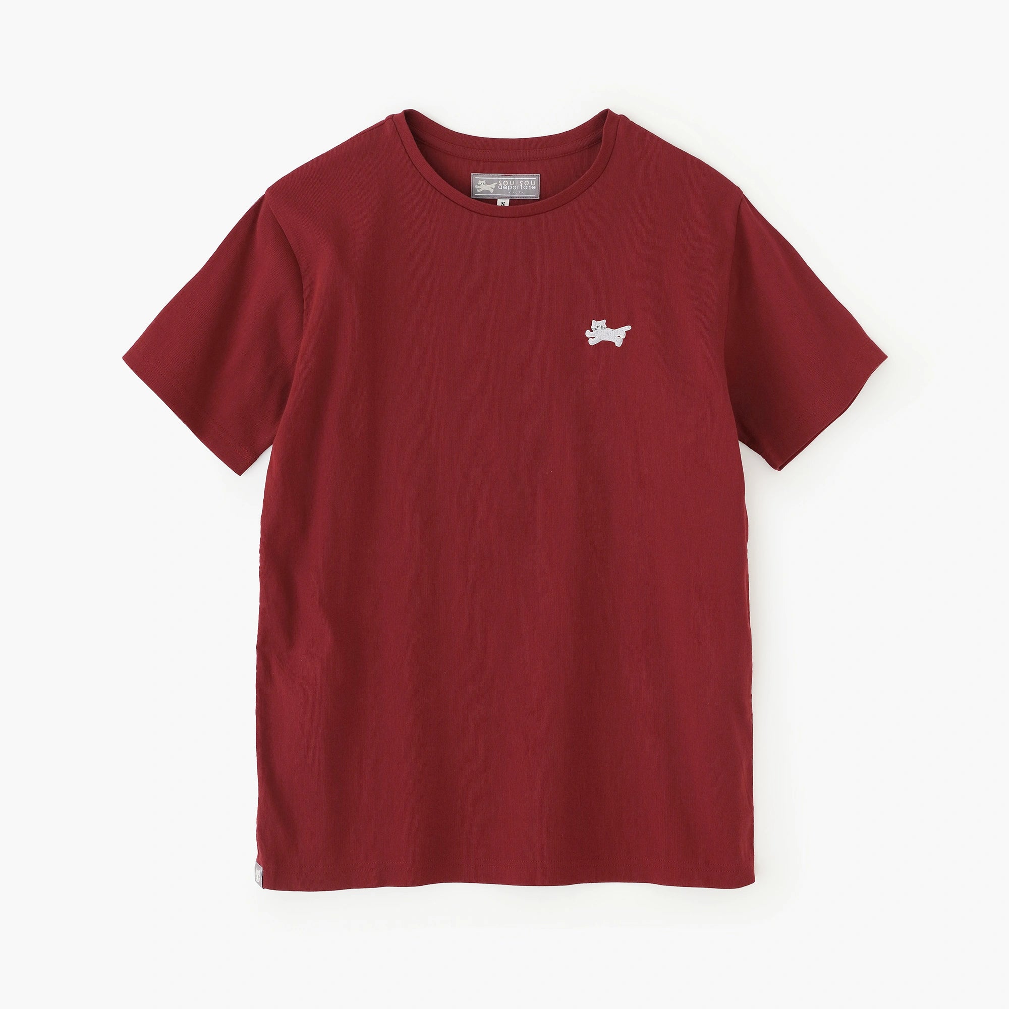 高岛缩棉40/40 短袖T-shirt/红色
