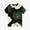 【4月30日頃発送予定】高島縮 40/40 半袖Tシャツ／ほほえみ 濡羽色（ぬればいろ）