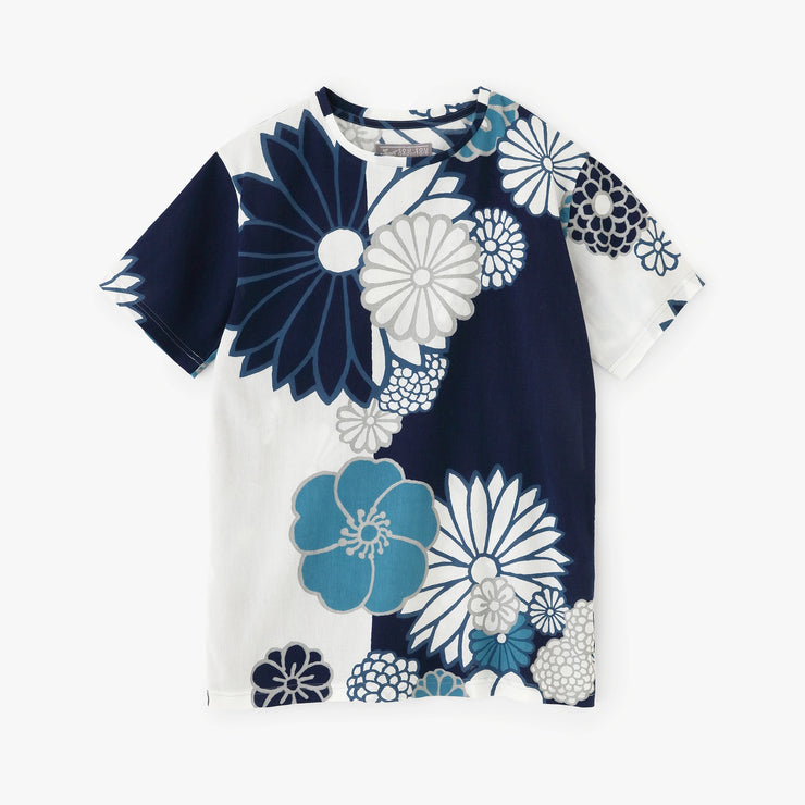 【6月30日頃発送予定】高島縮 40/40 半袖Tシャツ／金襴緞子（きんらんどんす） 涼（りょう）