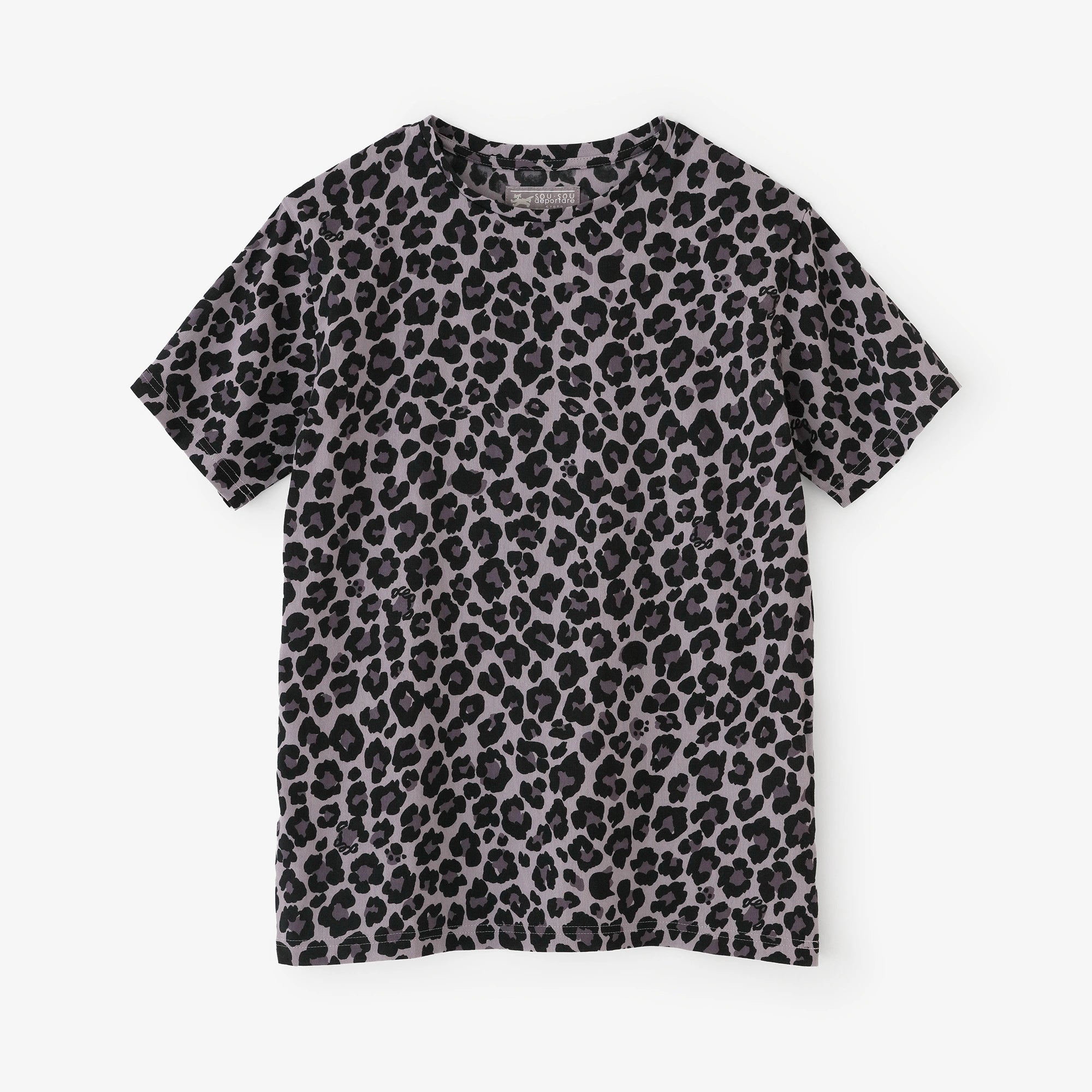 [Expédition prévue vers le 30 juin] Takashima Jiji 40/40 T-shirt à manches courtes/depo léopard Midnight