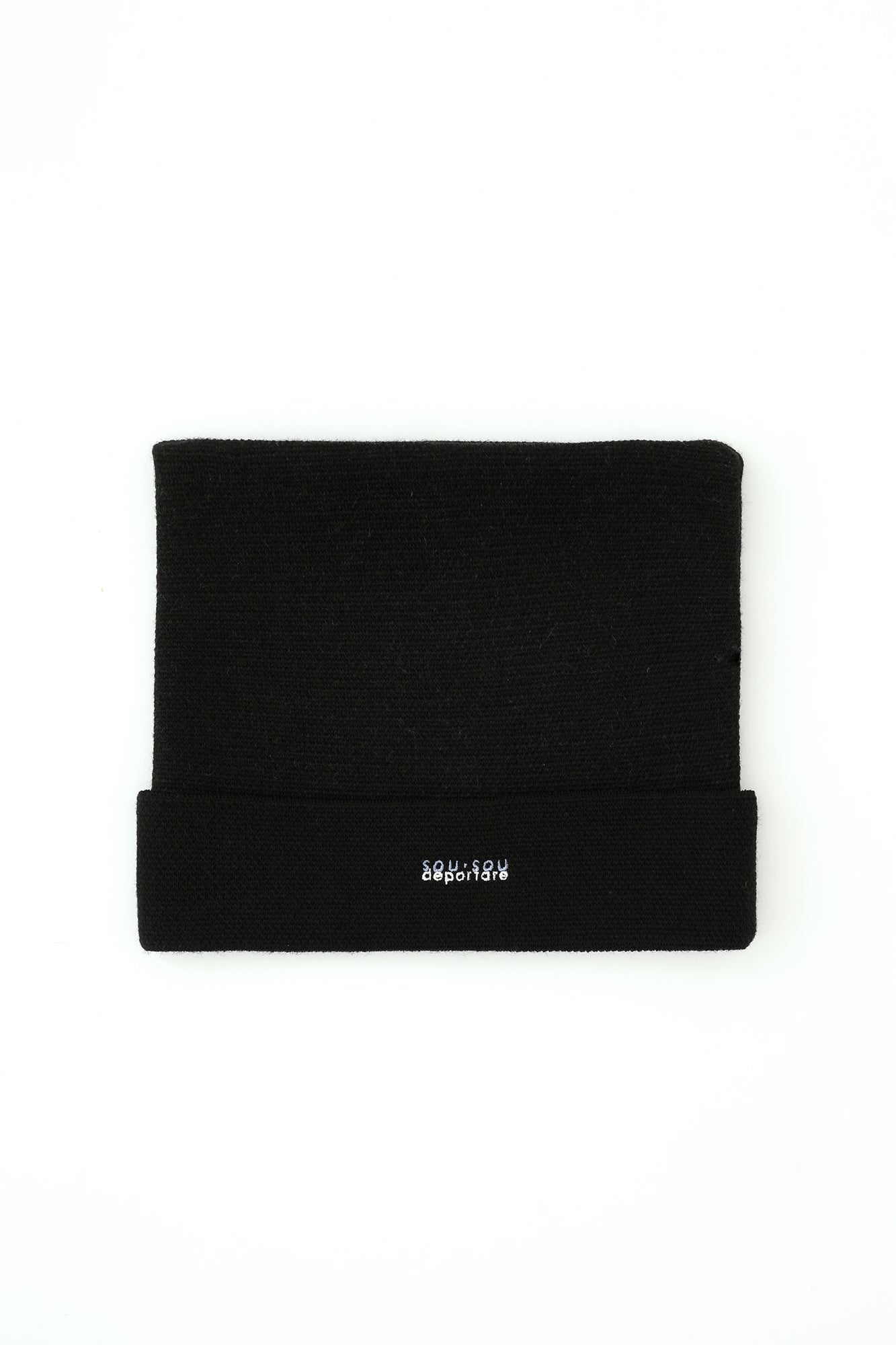 depoニャン ジャガード ニットキャップ／ブラック