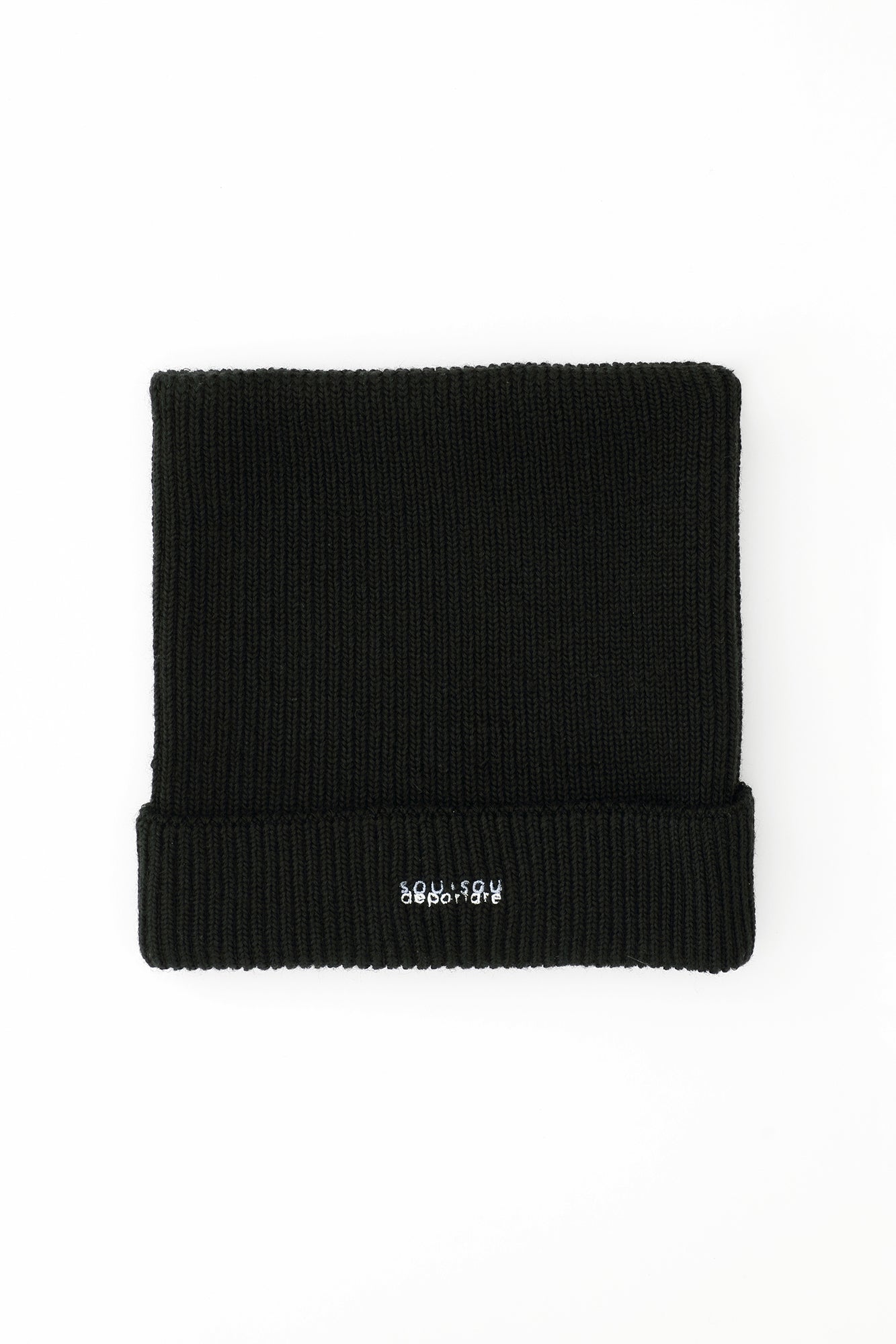 depo Nyan 羅紋針織帽／黑色