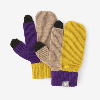 あっちグローブ トリコ／ベージュ×マスタード