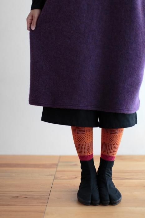 Tabi Socks（Under Knee）／Paving Stone Reddish Purple【Women】