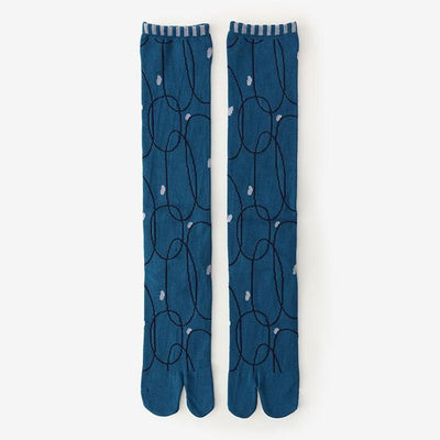 Tabi Socks（Under Knee）／Rubber Band Aquamarine【Women】