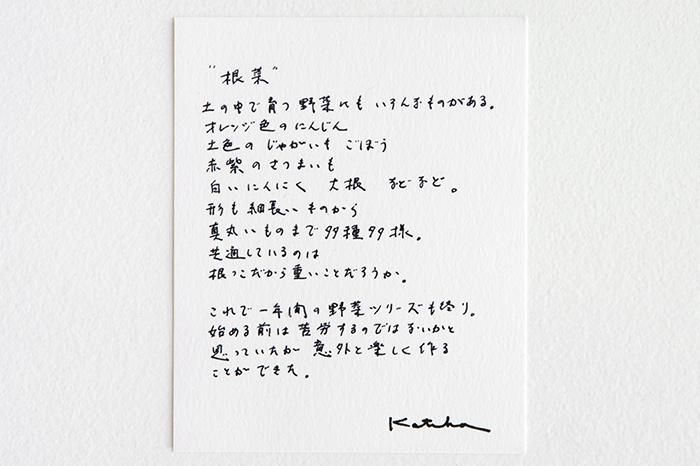 伊勢木綿 textile手ぬぐい／根菜（こんさい）