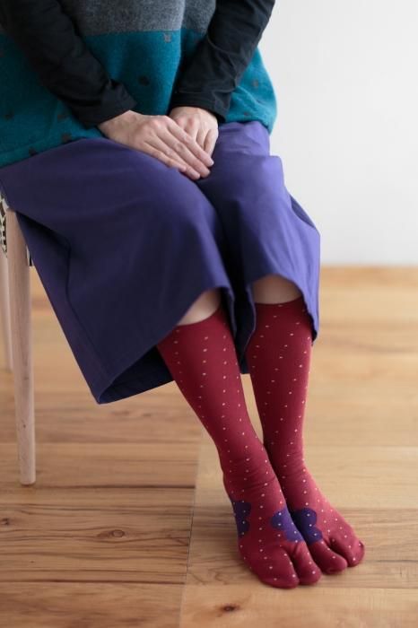 Tabi Socks（Under Knee）／Risshun Nandina【Women】