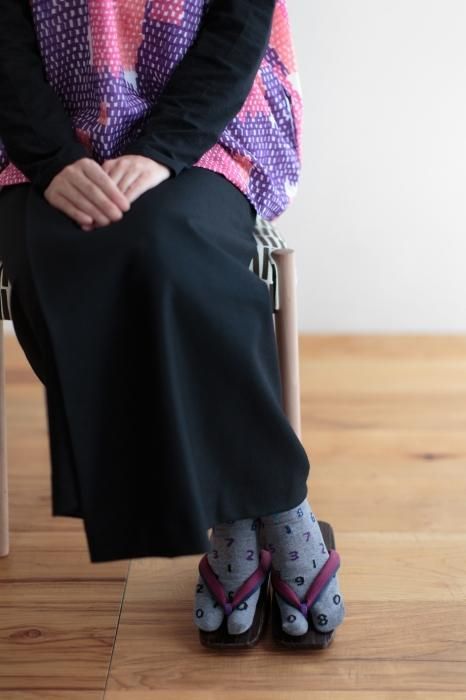 Tabi Socks (Mid-calf)／SO-SU-U Grey Gradient【Men・Women】