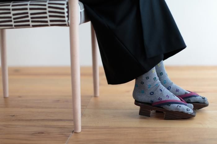 Tabi Socks (Mid-calf)／SO-SU-U Grey Gradient【Men・Women】