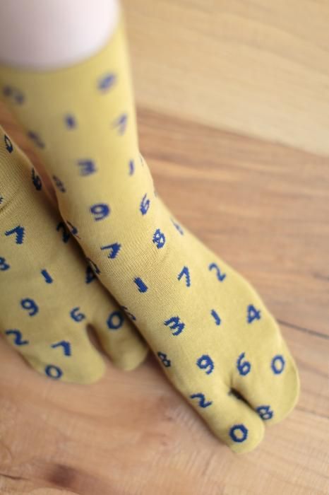 分趾襪（普通長度）／SO-SU-U十數 芥末黃 【男・女性用】