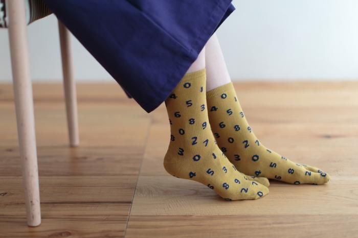 分趾襪（普通長度）／SO-SU-U十數 芥末黃 【男・女性用】