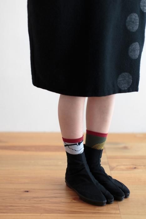 Tabi Socks (Mid-calf)／Wind God and Thunder God【Men・Women】