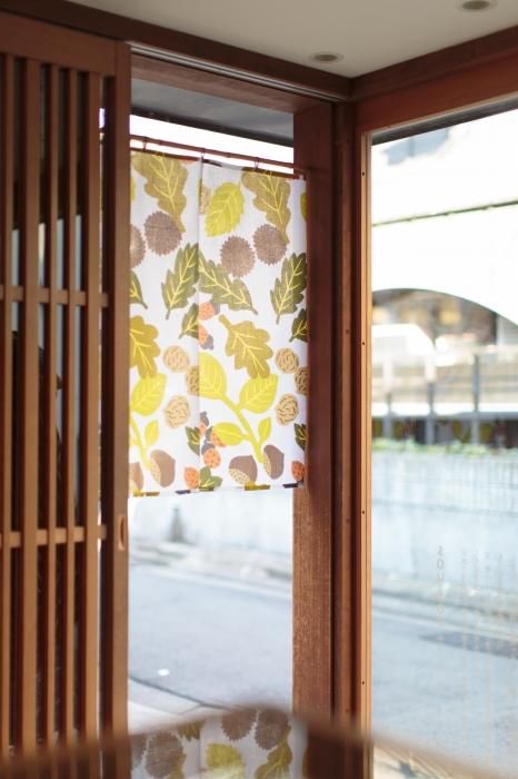 Isemomen Cotton Handkerchief Short Curtain 2-piece / Nuts