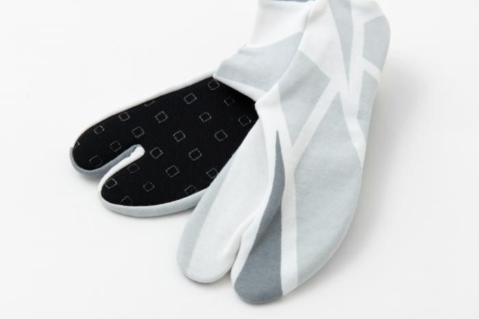 Stretchable Cotton Tabi Socks／Thin Ice ※Non-slip Sole
