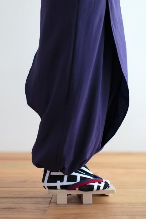 棉質圖案 彈性足袋襪／欄柵 小 ※防滑襪底