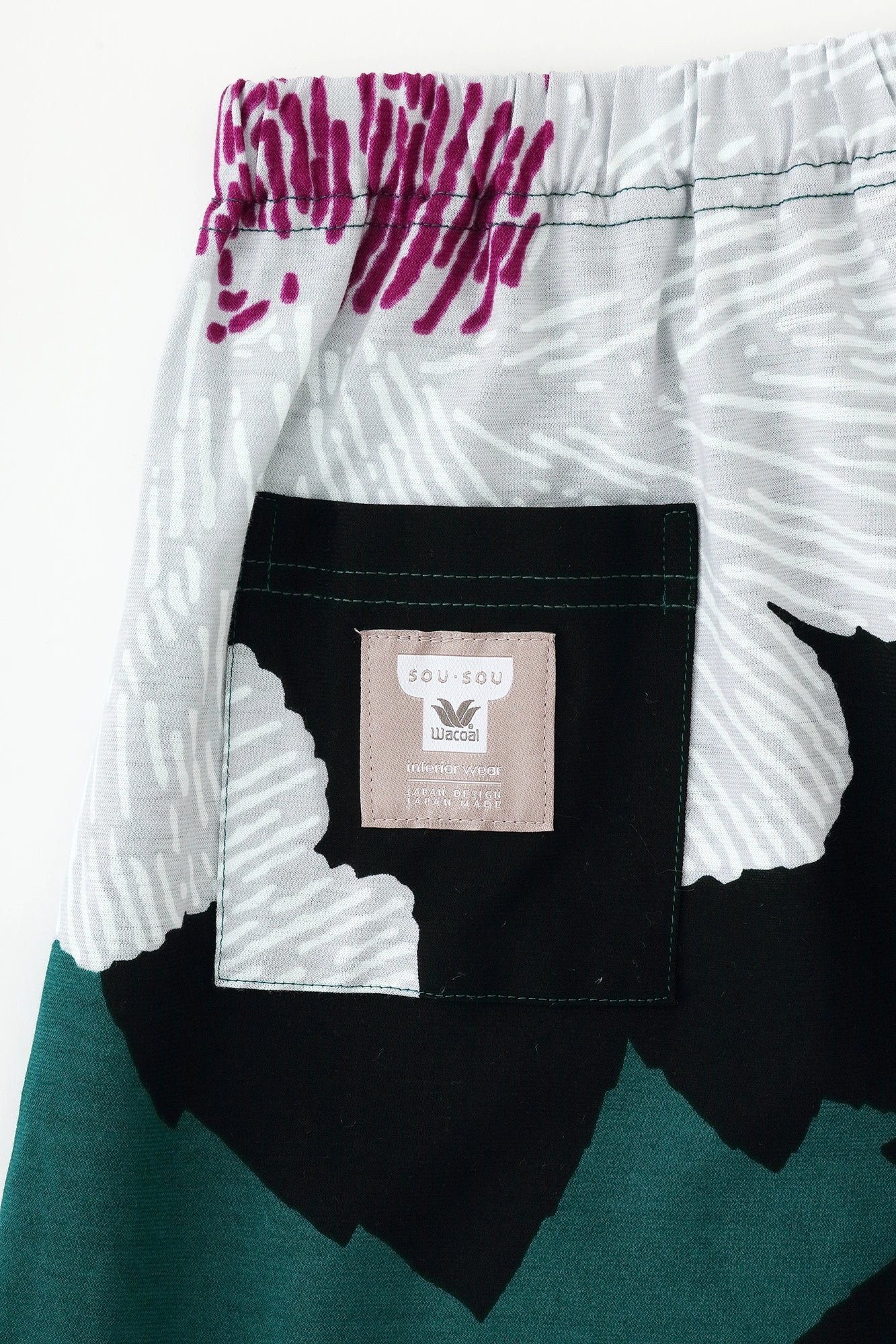 [En ligne uniquement] SOU・SOU×Wacoal Kanhironari Monpe Hagi longueur/Pivoine (Shakuyaku) Soirée au clair de lune (Geseki)