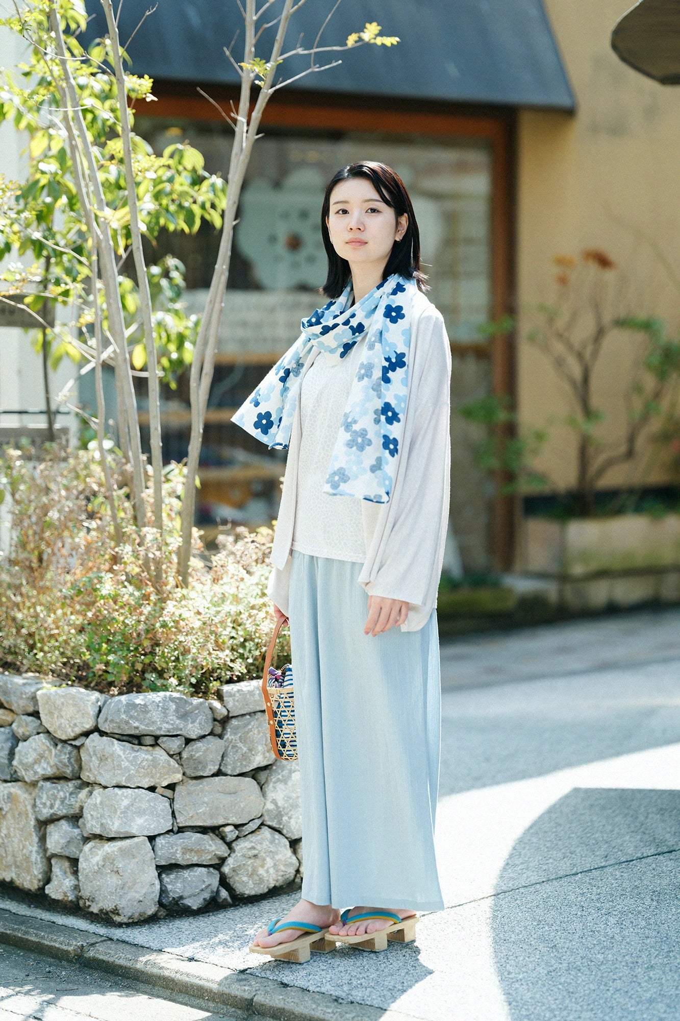 SOU・SOU × Fujitasenen Ainasen Scarf / Layered-flowers Elementary 2