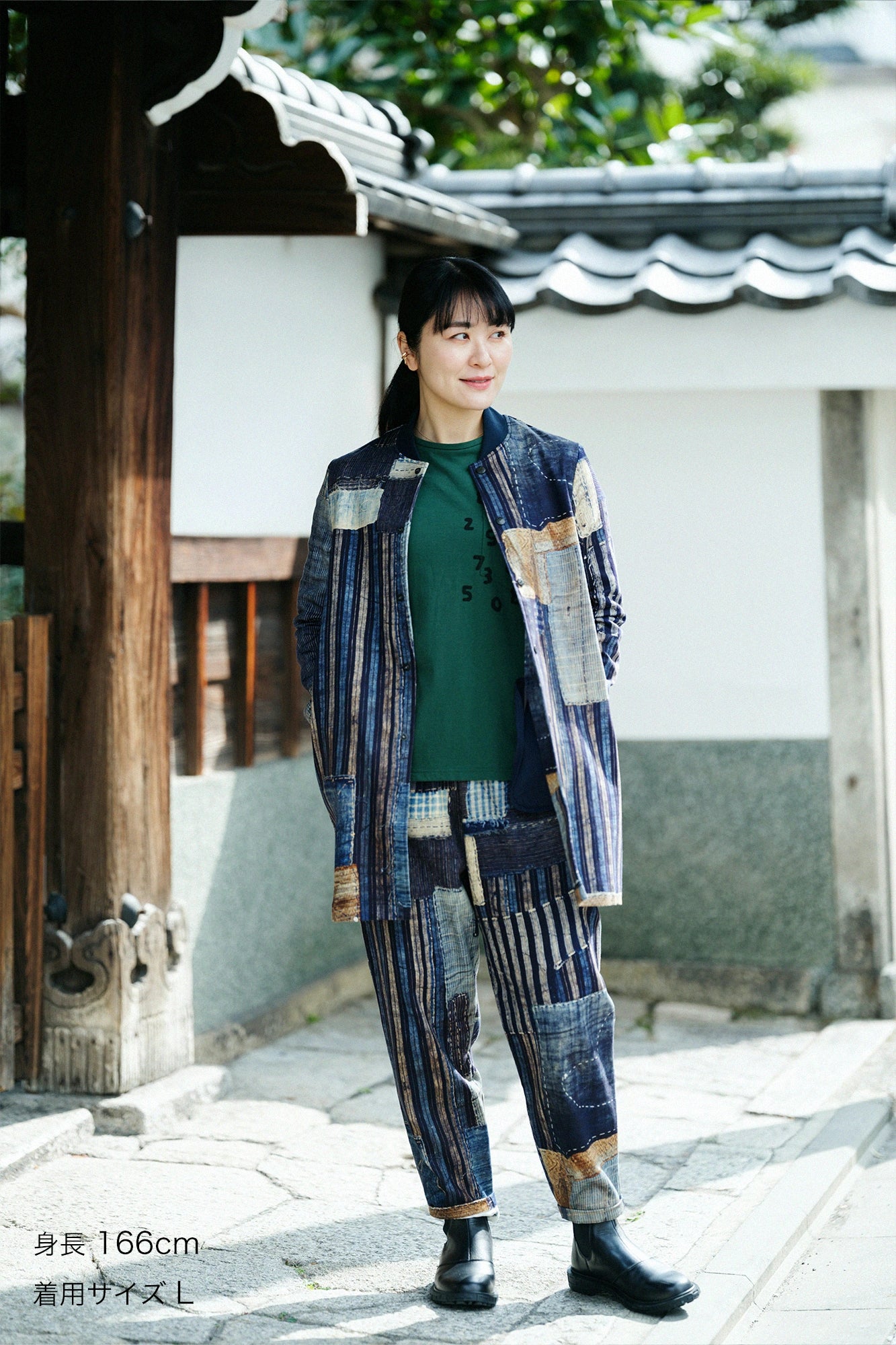 【3月17日頃発送予定】コットンリネン ツイルストレッチ イージーテーパードパンツ／BORO II IJ