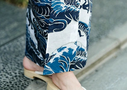 Maßgeschneidertes Yukata-Tuch