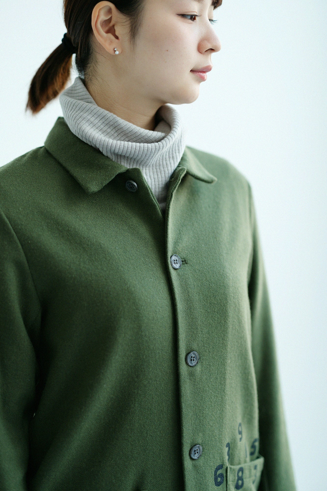 【預購】CORDURA® 耐磨羊毛 有領夾克／苔色（※預計於12月9日左右發貨）