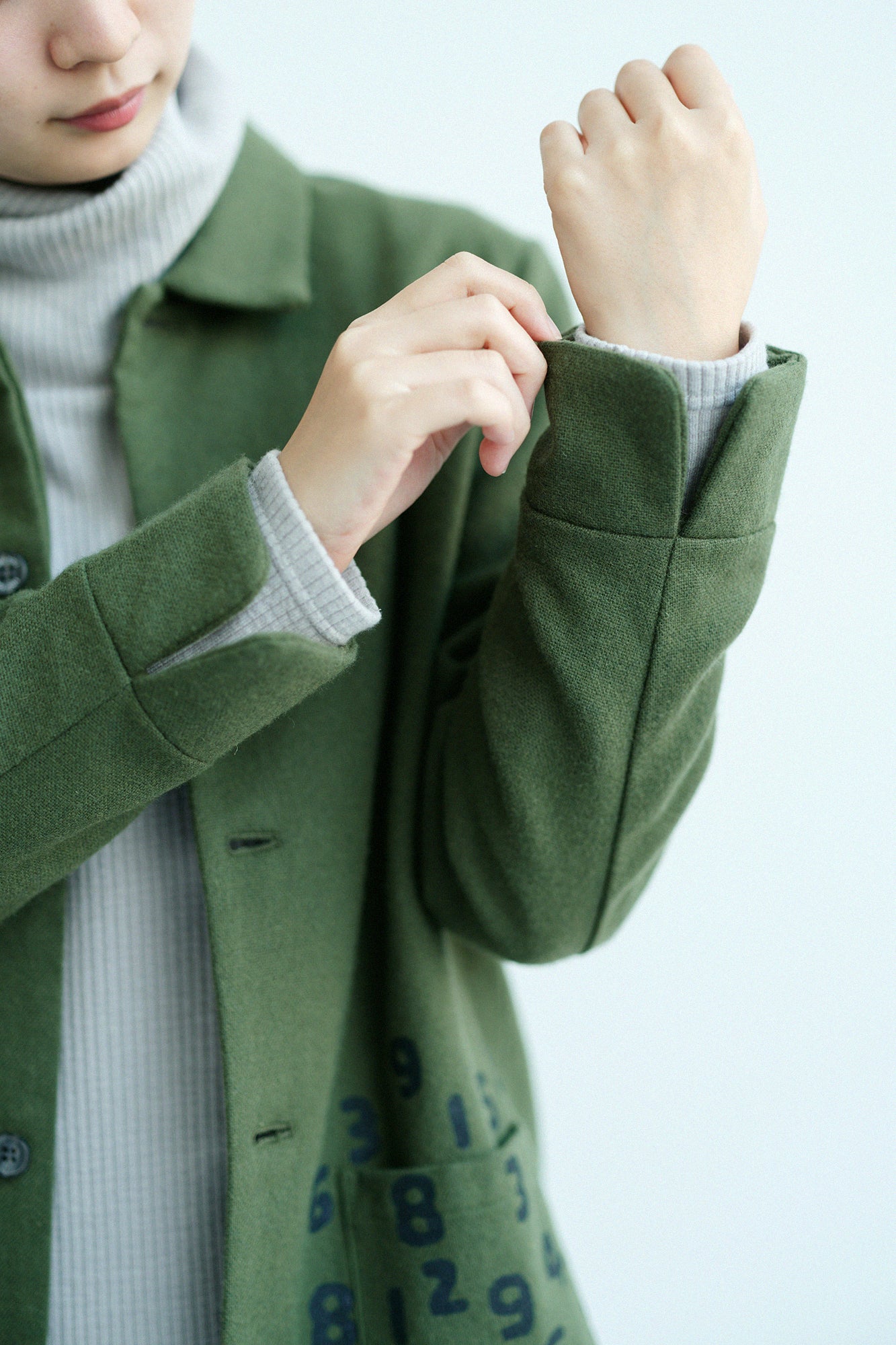 【預購】CORDURA® 耐磨羊毛 有領夾克／苔色（※預計於12月9日左右發貨）